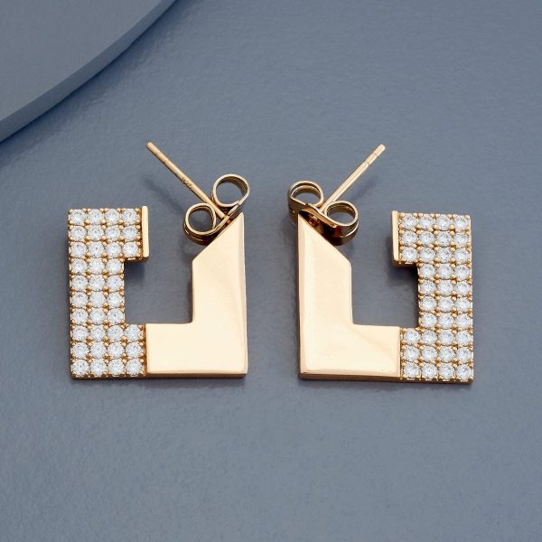 Trendy Earring 179627 Online Sale