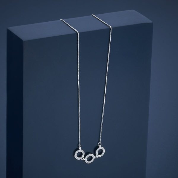 92.5 Silver Necklace 176523 Cheap