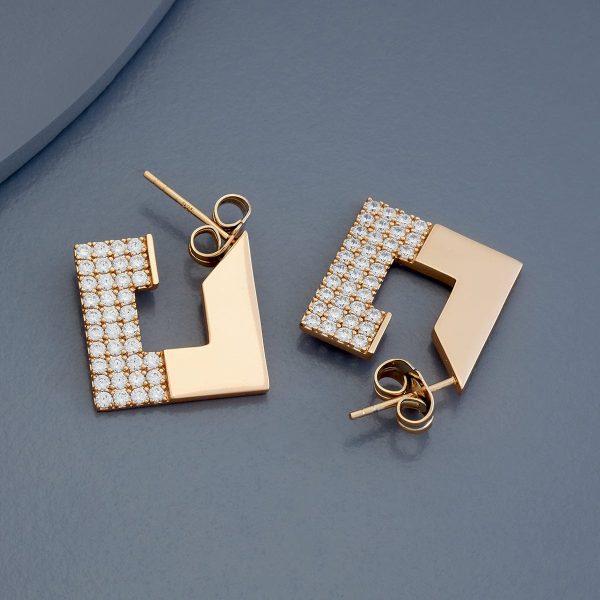 Trendy Earring 179627 Online Sale