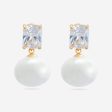 Trendy Pearl Earring 175084 Online Sale