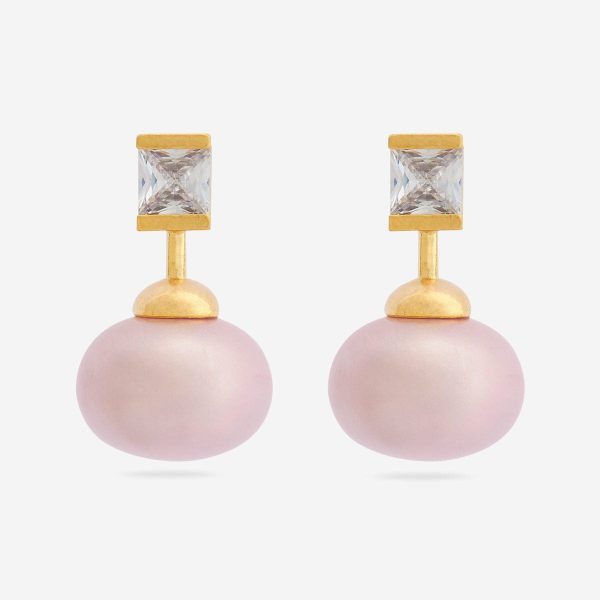 Trendy Pearl Earring 175081 Sale