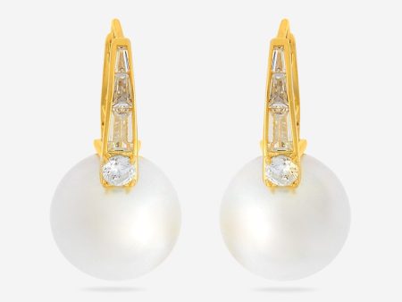 Trendy Pearl Earring 174331 For Sale