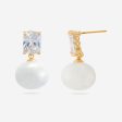 Trendy Pearl Earring 175084 Online Sale