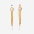 Trendy Pearl Earring 174962 Discount