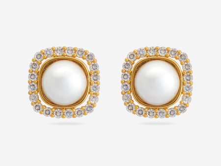 Trendy Pearl Earring 174319 Fashion